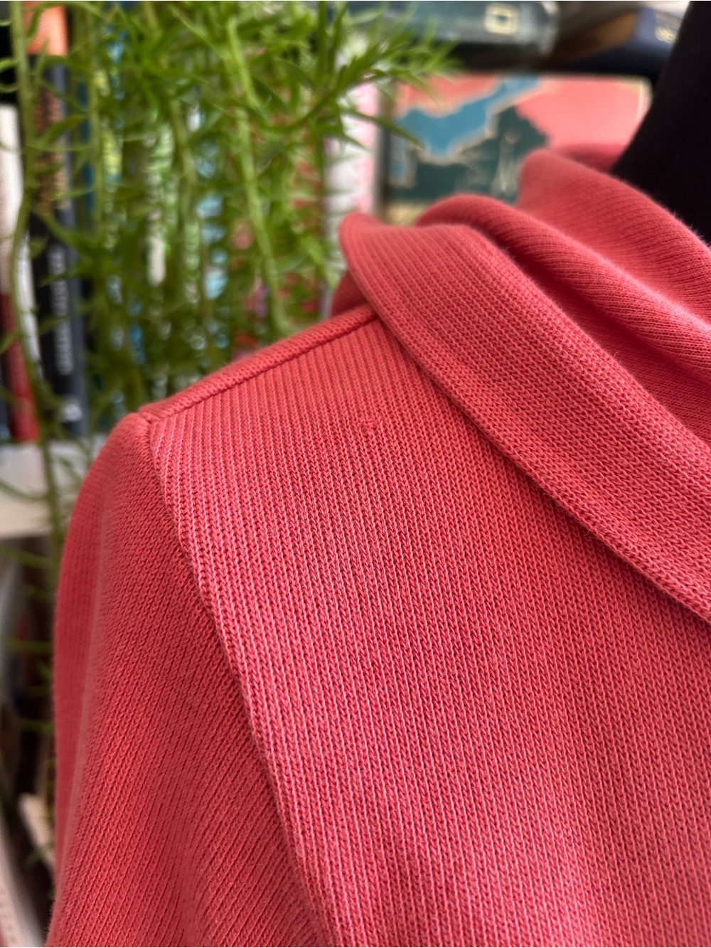 Pendleton Coral Pink Zip-Front Hooded Sweatshirt - Picture 4 of 8